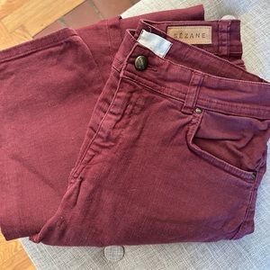 Sezane 001 jeans - Framboise